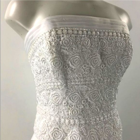 💕💖LACE Bodice Two Piece Wedding Dress Size - Picture 2 of 8